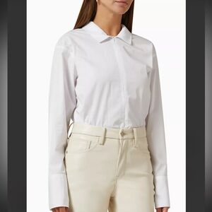 Good American Zip Bodysuit in Poplin